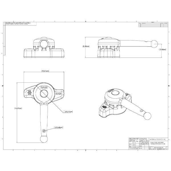 Clé de serrage pour support RAM avec boule D - N°7 - comptoirnautique.com