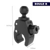 Base RAM Morsetto di supporto per tubo - N°5 - comptoirnautique.com