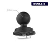 LIFESTYLE - Base RAM ronde avec une fixation T en acier inoxydable - Boule B - N°10 - comptoirnautique.com