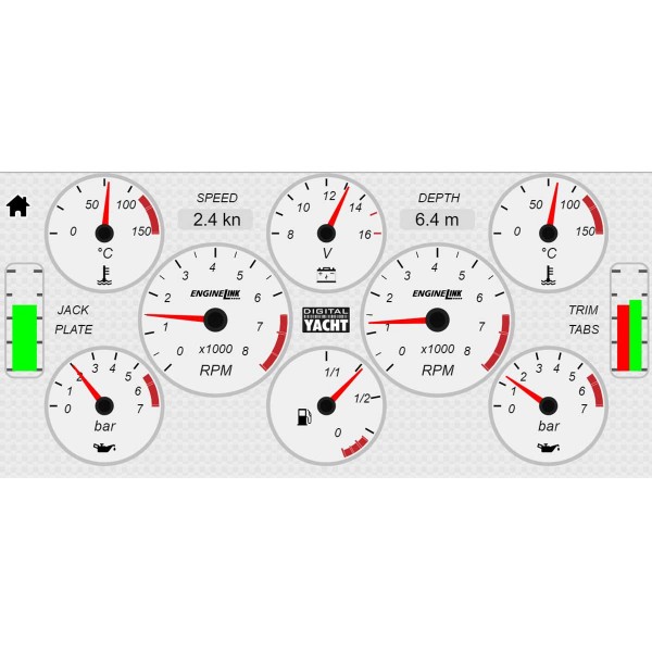 Interface données moteur ENGINElink Wifi NMEA 2000 Digital Yacht affichage données de deux moteurs - N°3 - comptoirnautique.com