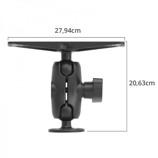 Support horizontal pour ECHOMAP Ultra et GPSmap XSV 8 à 12" - Boule D - N°2 - comptoirnautique.com