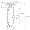 Support horizontal pour HELIX 5" - Boule C - N°3 - comptoirnautique.com