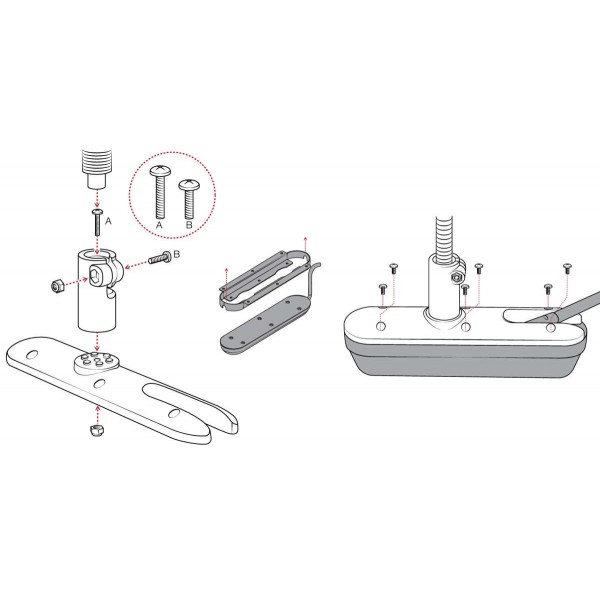 Support latéral flexible pour sondes Lowrance TotalScan/ActiveImaging - N°3 - comptoirnautique.com