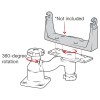 Support horizontal bras pivotant pour Echomap, GPS Map, Striker, HDS Live/Pro, de 5" à 16" - N°3 - comptoirnautique.com