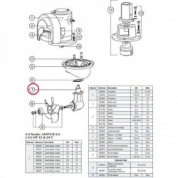 Base per propulsore Lewmar...