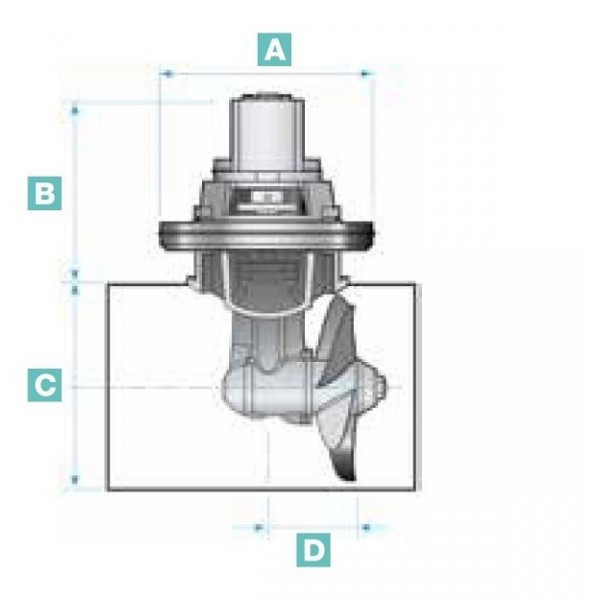 185TT propulsore idraulico 7.0KW 5.9 CC - bronzo - N°2 - comptoirnautique.com