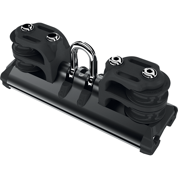 Sliding carriage with shackle and double control sheaves - T2 - N°1 - comptoirnautique.com