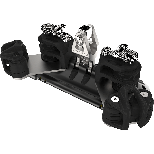 Torlon ball bearing HG carriage - T3 cardan shaft, double sheaves, ringot & cleat - T2 - N°1 - comptoirnautique.com