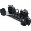 NTR ball bearing HS cart Torlon - shackle, double sheaves, ring & cleat - T2 - N°1 - comptoirnautique.com