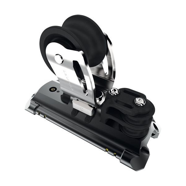 NTR Torlon ball bearing genoa traveller with 2 control sheaves - starboard - T2 - N°1 - comptoirnautique.com
