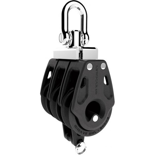 Control triple pulley and ring - 30 mm - N°1 - comptoirnautique.com 