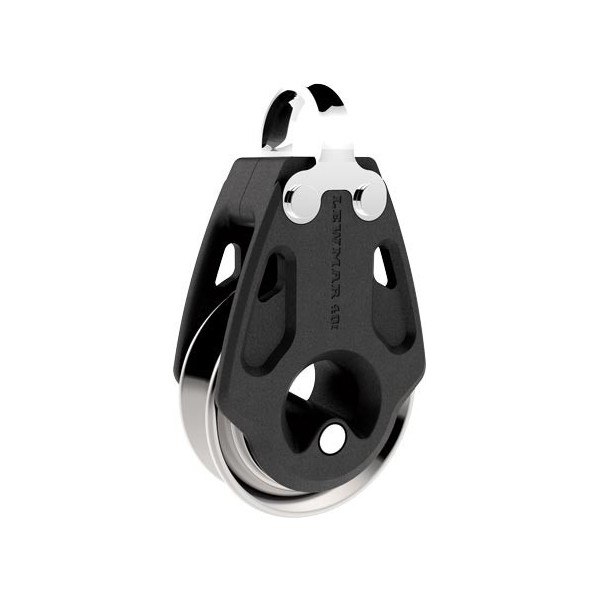 Control fixed head pulley - stainless steel sheave - 40 mm - N°1 - comptoirnautique.com