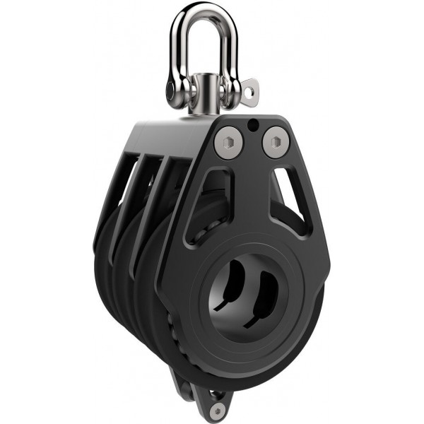 Racing triple pulley and ring - 80 mm - N°1 - comptoirnautique.com