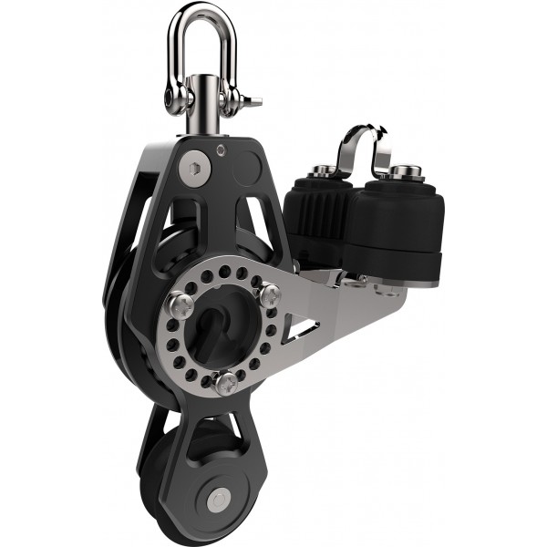 Puleggia a violino da corsa con cricchetto e tacchetta - 80 mm - N°1 - comptoirnautique.com