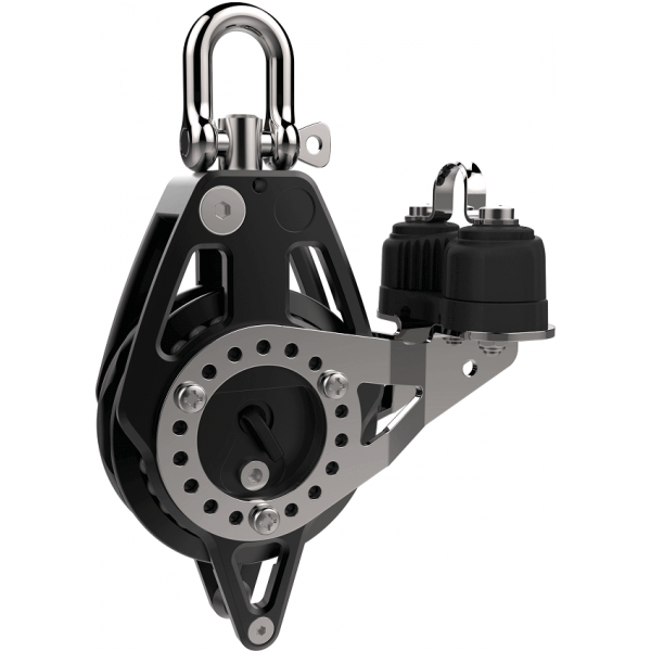 Puleggia singola Racing con cricchetto, anello e tacchetta - 80 mm - N°1 - comptoirnautique.com