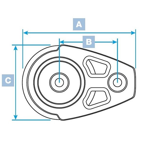 Synchro-Block Flachbrücke - 72 mm - N°2 - comptoirnautique.com