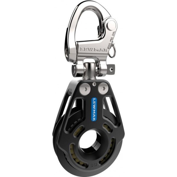 Carrucola singola Racing HR con moschettone - 80 mm - N°1 - comptoirnautique.com