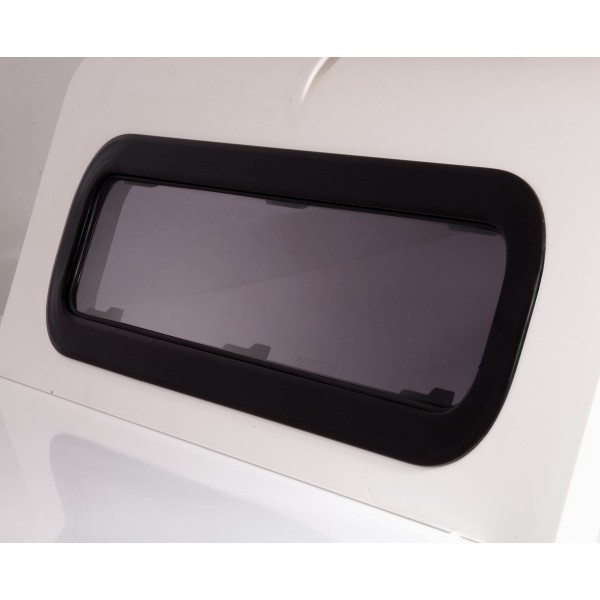 Janela de encastrar T0 - alumínio anodizado cinzento - N°1 - comptoirnautique.com