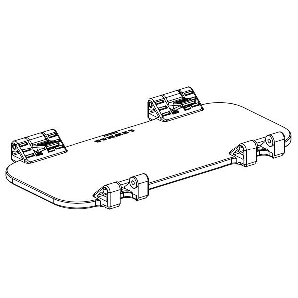 Linker Acryl-Ersatzteilsatz für Standardfenster T4L nach 1998 - grau - N°2 - comptoirnautique.com