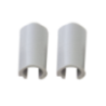 Plastikabdeckungen für Low Profile-Scharniere x10 - weiß
