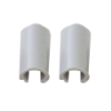 Caches plastiques pour charnières Low Profile x10 - blanc - N°1 - comptoirnautique.com