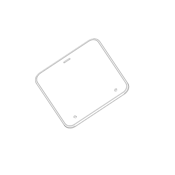 Smoked grey acrylic kit + gasket for Medium Profile T44 panels - N°1 - comptoirnautique.com