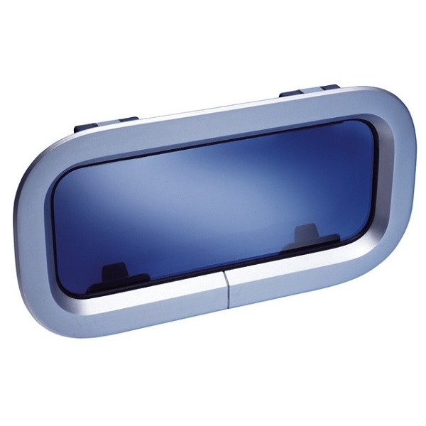 Ventana fija estándar T00 - aluminio gris - N°1 - comptoirnautique.com