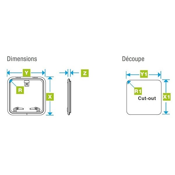 Medium Profile Deck Panel T30 - N°2 - comptoirnautique.com