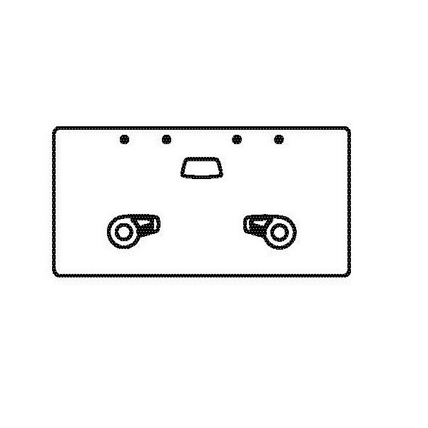 Painel de convés embutido T41 - cinzento - N°3 - comptoirnautique.com