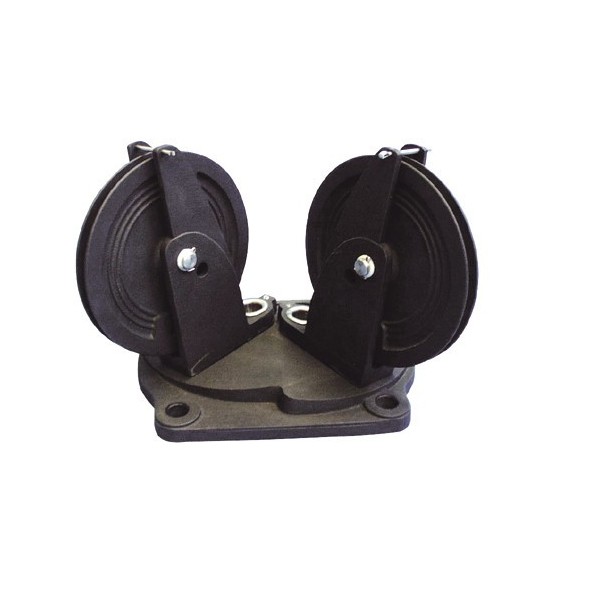 Cage à réas Constellation™ - poulie de renvoi croisée 100 mm - N°1 - comptoirnautique.com
