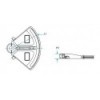 Settore a 80° in lega di alluminio ad alta resistenza - 229 mm - N°2 - comptoirnautique.com