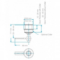 Stainless steel trunk lock