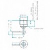 Stainless steel trunk lock - N°2 - comptoirnautique.com