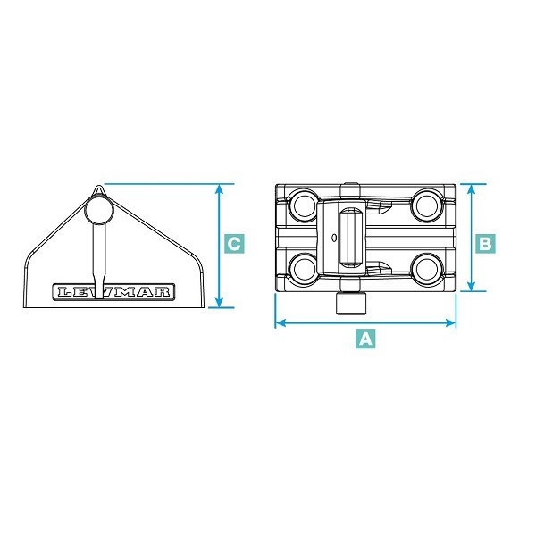 Fecho de corrente acionado por alavanca - Ø 16 mm - N°2 - comptoirnautique.com