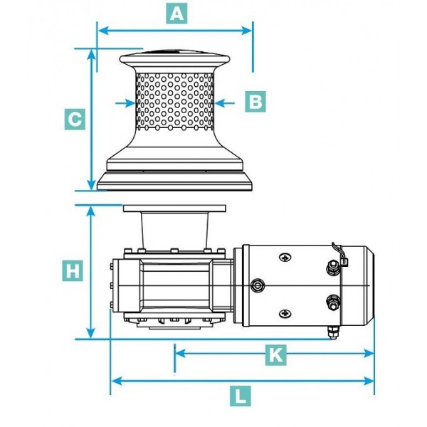 Geared motor for C4 - 400V alternating current - N°2 - comptoirnautique.com