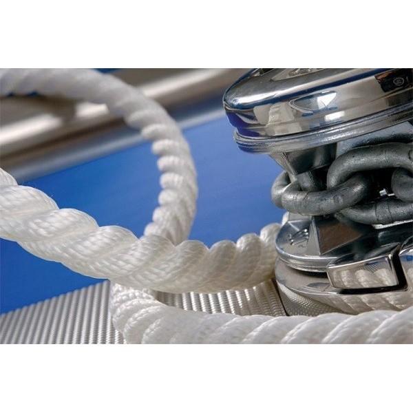 5 mm poliestere polimerizzato a trefoli - bianco - N°1 - comptoirnautique.com