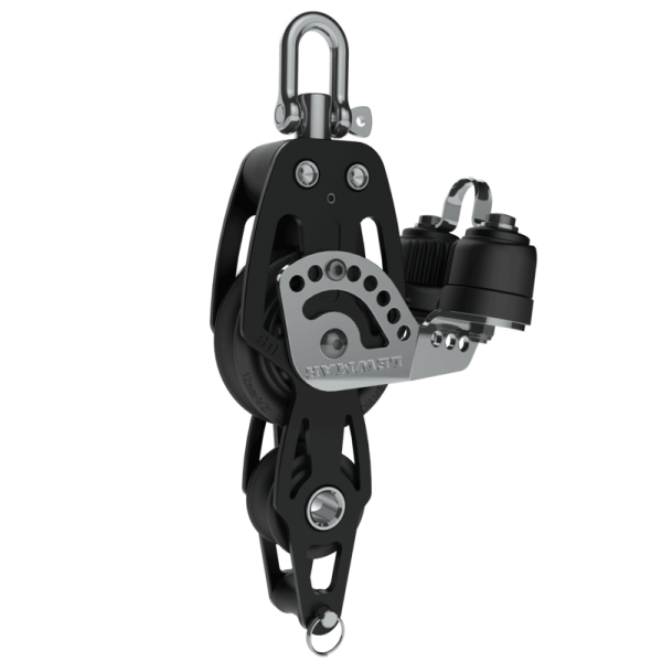 HTX Fiddle pulley, ring and cleat - 72 mm - N°1 - comptoirnautique.com