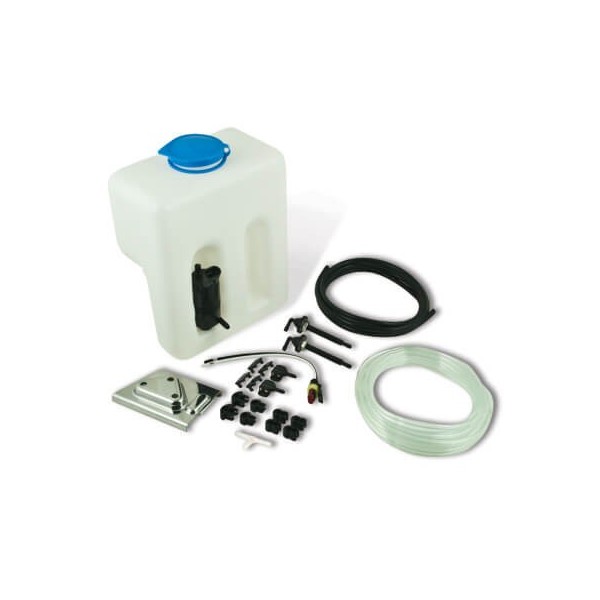 Kit pompe lave glace 12V et réservoir 12 litre