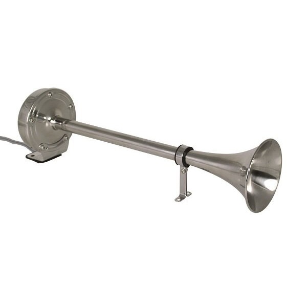 Clacson singolo 24V - in acciaio inox - N°1 - comptoirnautique.com