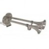 Doppia tromba elettrica 12V - in acciaio inox