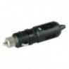 12V male cigarette-lighter socket with LED