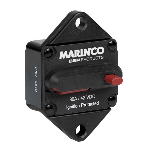 Interruttore termico unipolare 100A - montaggio frontale - N°1 - comptoirnautique.com