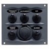 Switchboard with 5 20A switches + cigarette lighter IP56