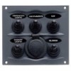 Tableau électrique à commutateur 5 interrupteurs 20A + allume-cigare - blanc - N°1 - comptoirnautique.com