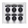 Centralita con 6 interruptores 20A IP56 - negro - N°1 - comptoirnautique.com