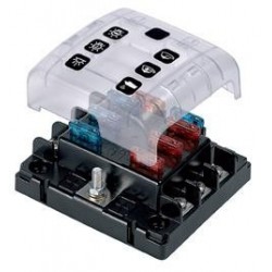 6-fuse holder with tabs