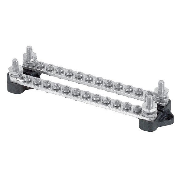 Morsettiera doppia - 2x12 connessioni - N°1 - comptoirnautique.com