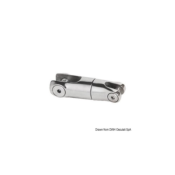 Connettore girevole a catena in acciaio inox da 10 mm - N°1 - comptoirnautique.com