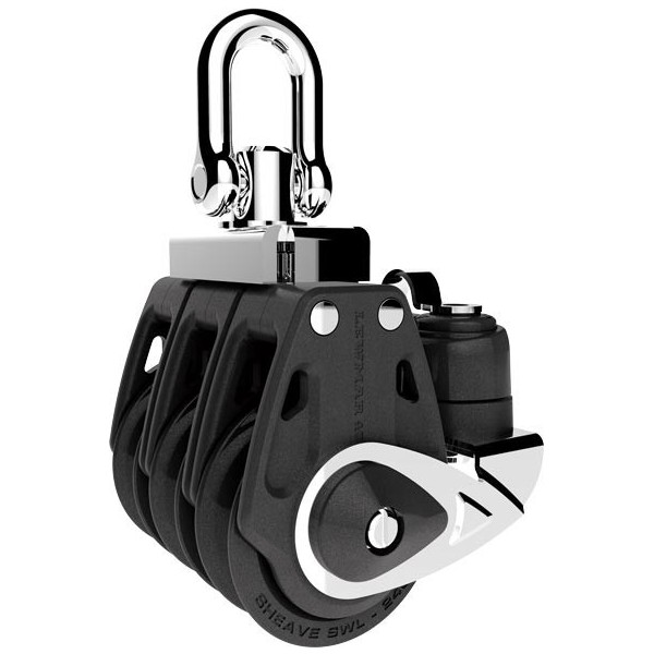 Polea triple de control y cornamusa - 30 mm - N°1 - comptoirnautique.com