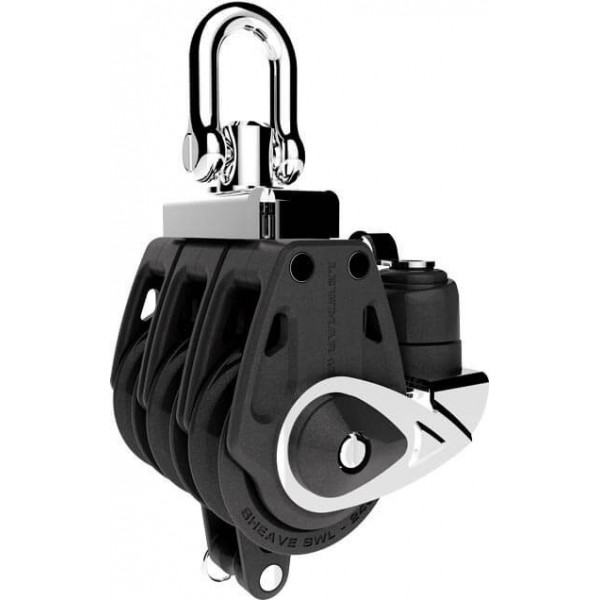 Puleggia tripla di comando con anello e tacchetta - 30 mm - N°1 - comptoirnautique.com